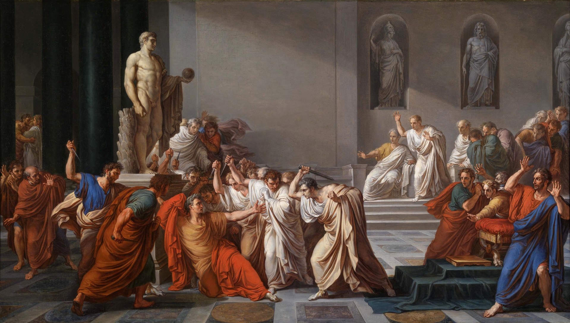 Asasinarea lui Iulius Cezar &ndash; Vincenzo Camuccini (1804)