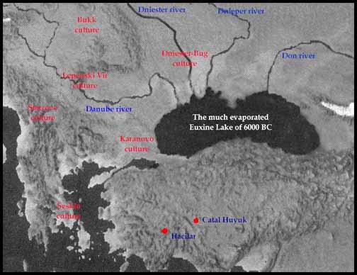 O imagine cu lacul (da, lacul) Euxin, cunoscut mai nou sub numele de „Marea Neagră”