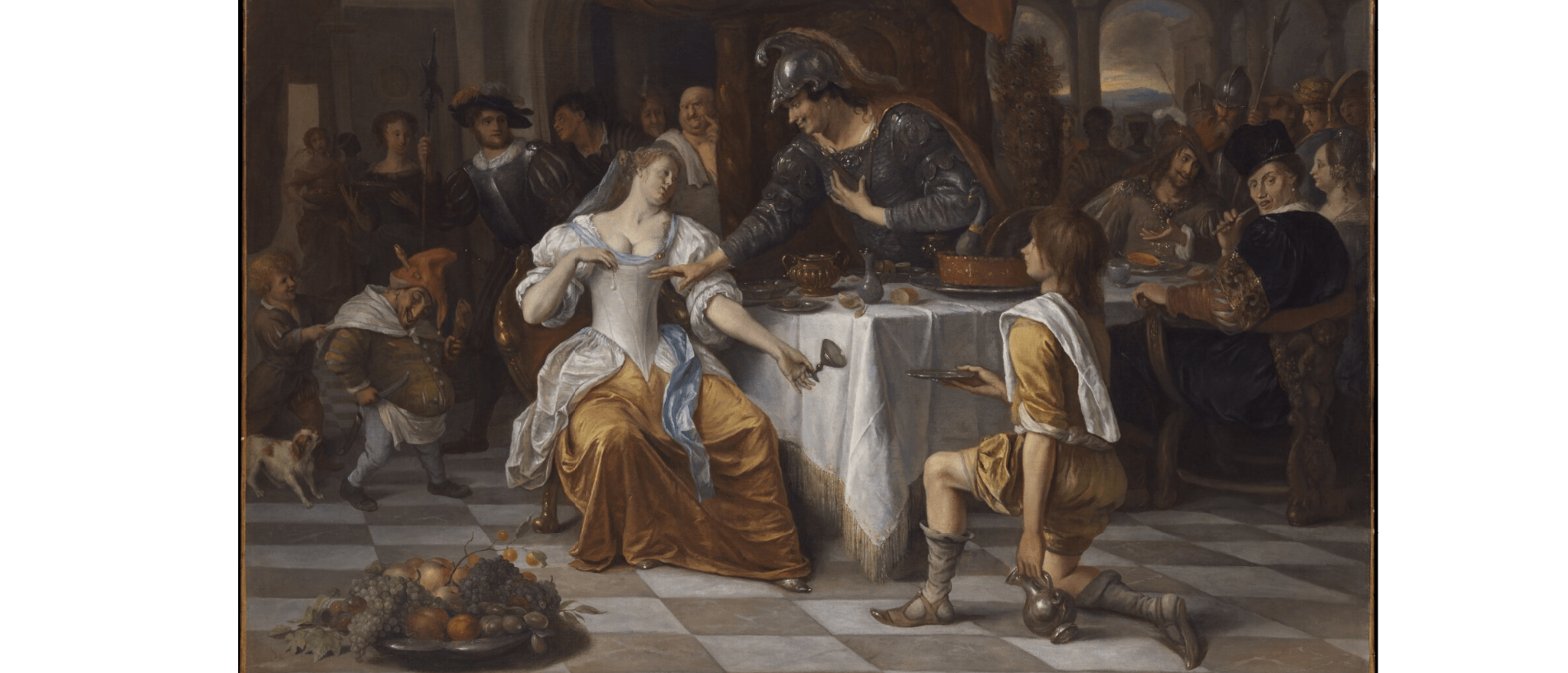 Festinul lui Antoniu și al Cleopatrei – Jan Steen, 1673-1675
