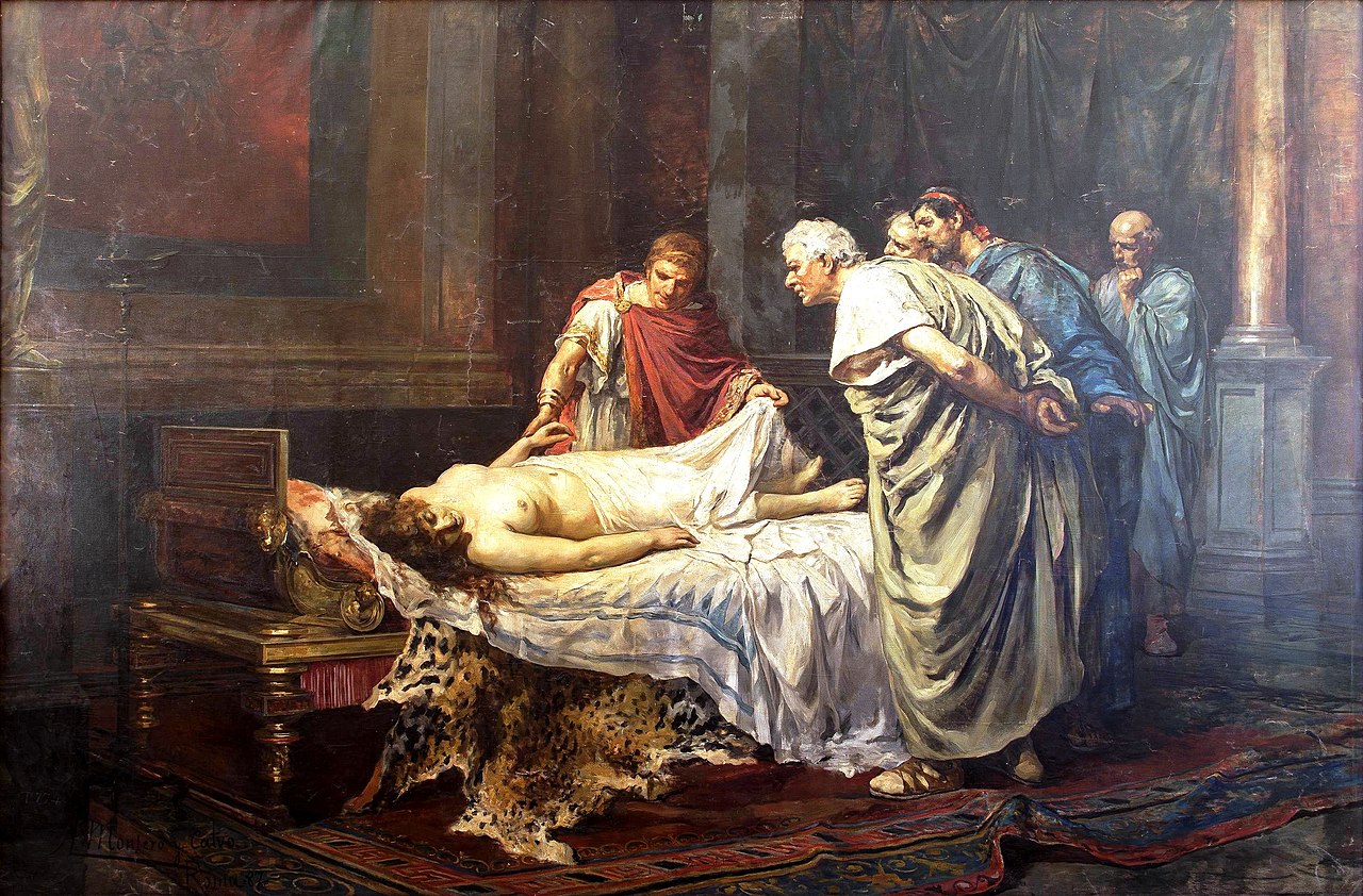 Nero privind cadavrul mamei sale – Arturo Montero y Calvo